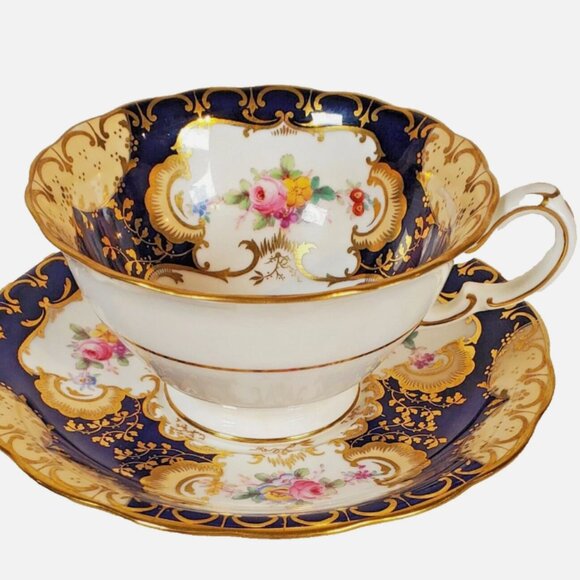 Rare Minton for Birks Bone China Tea Cup & Saucer - Picture 3 of 9